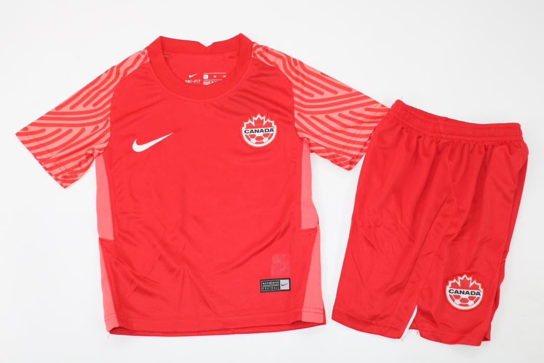 Kids-Canada 2022 World Cup Home Soccer Jersey